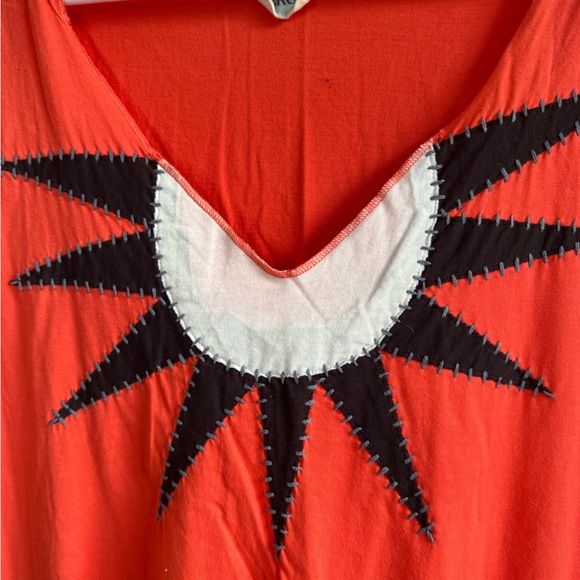 SYNERGY Organic Embroidered Sunburst Hoodie Dress - Picture 6 of 13